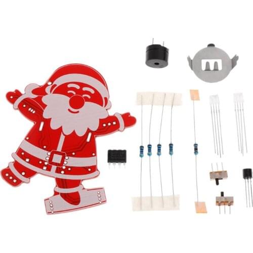 DIY Santa Claus Christmas Tree Decoration Pendant Music Kit LED Electronic Kits