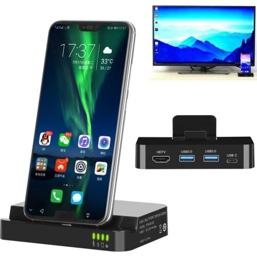 Type C TO USB 3.0 Hub OTG Card Reader Dock Charger for Huawei P20 P30 P40 for Samsung S8 S9 S10 Note 10 Phone Screen Share To TV