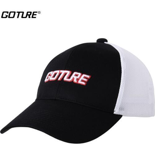 Goture Outdoor Sports Fishing Hat Breathable Adjustable Mesh Cap Embroidered Cotton Baseball Golf Cap