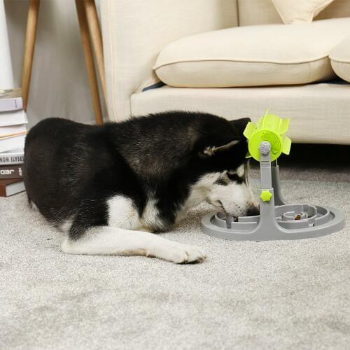 Interactive Dog Cat Treat Puzzle Toy Dog Slow Dispensing Adjustable Food Promote Smart Brain Stimulation Healthy Eating for Pets