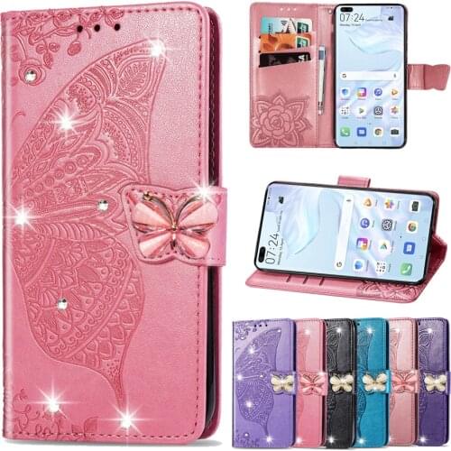 Leather Wallet Stand Phone Case For Huawei P50 P40 P30 P20 Lite Pro P Smart Z Plus 2019 2020 2021 Mate 20 30 40 Lite Pro Case