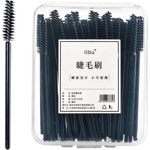 50pcs Eyelash Brush Wands