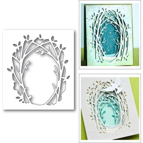 Halloween Grass Forest Branch 2020 New Metal Cutting Dies for Scrapbooking and Card Making Decorative Embossing Craft No Stamps