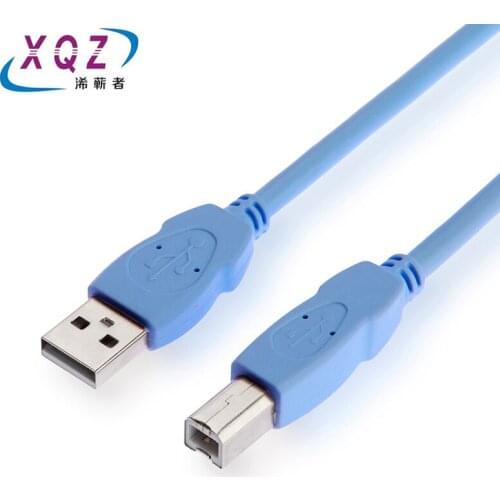 USB printer cable USB2.0 A male to B male A/B pure copper double shield blue pvc jacket 1.5m3m5m8m10m