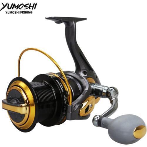 Yumoshi New Long Shot Large Gapless fishing reels Distant wheels fishing reel casting reel CNC rocker series Spinning wheel TF