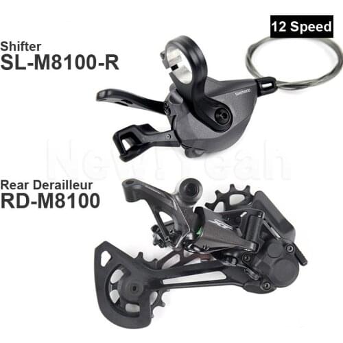 SHIMANO DEORE XT M8100 12v groupset mtb bike bicycle 1x12-speed SL+RD M8100 rear derailleur with right side shifter Original