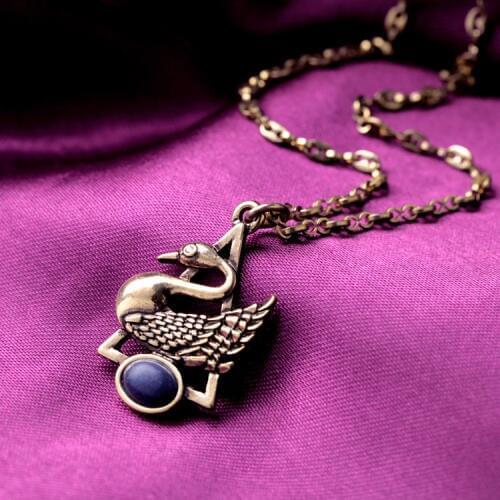 Small Mixed Batch of Factory Outlets Female Copper Casting Swan Pendant Necklace For Women Gifts 2019 New Accessories