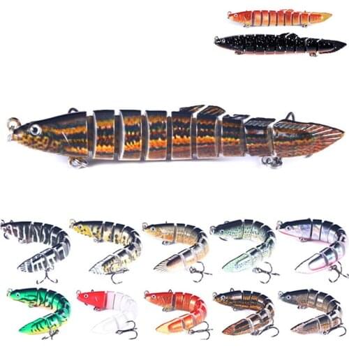 Fishing Hard Bait Mini Loach Floating Swing Bait Artificial Bionic Bait Blood Groove Hook Multi-section Road Sub-bait
