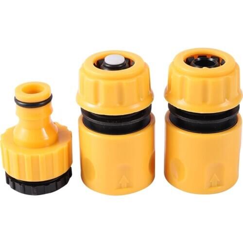 1/2" 3/4'' Soft Tube Fitting Coupling Kit Drip Tape For Spray Ball Hose Stop Water Connectors Hose Fittings For Water Gun 1 Set
