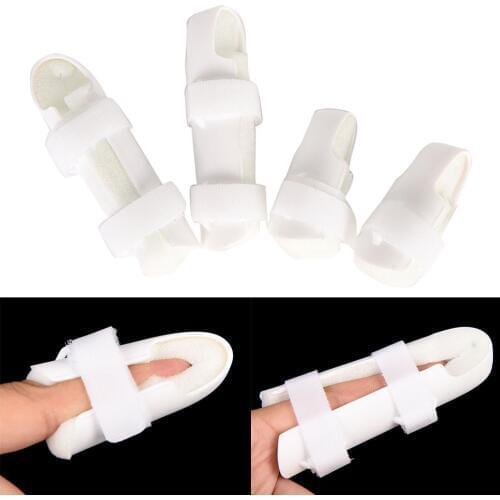1Pc 4 Sizes Mallet DIP Splint Joint Fracture Pain Protection Plastic Finger Support Brace new arrival