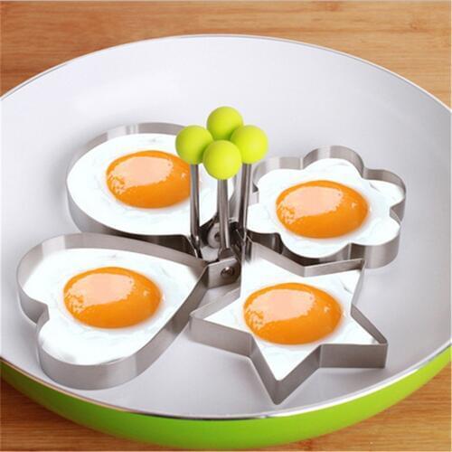 1Pcs Stainless Steel Fried Egg Mold Pancake Bread Fruit and Vegetable Shape Decoration Kitchen Accessories Kitchen Gadgets