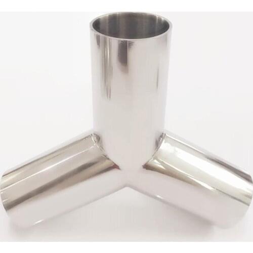 12.7mm Pipe OD Butt Welding Y Shaped 3 Way SUS 304 Stainless Steel Sanitary Fitting Spliter Homebrew Beer Wine