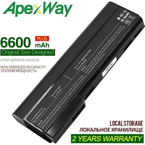 ApexWay Laptop Battery For HP CC06 8460 QK642AA For ProBook 6360t Mobile Thin Client 6360b 6460b 6475b 6470b 6560b 6565b 6570b