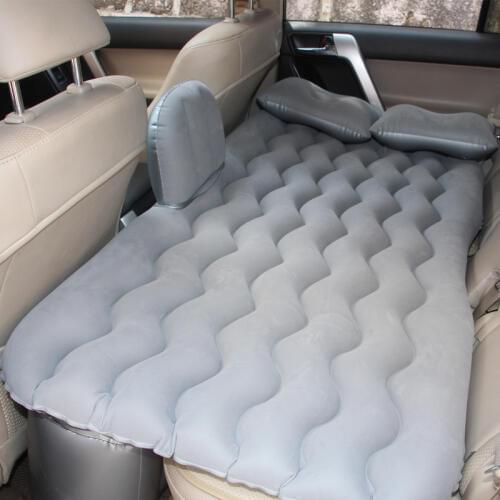 Car lathe car air mattress car flocking inflatable bed inside the car exhaust pad travel bed camping outdoor mat