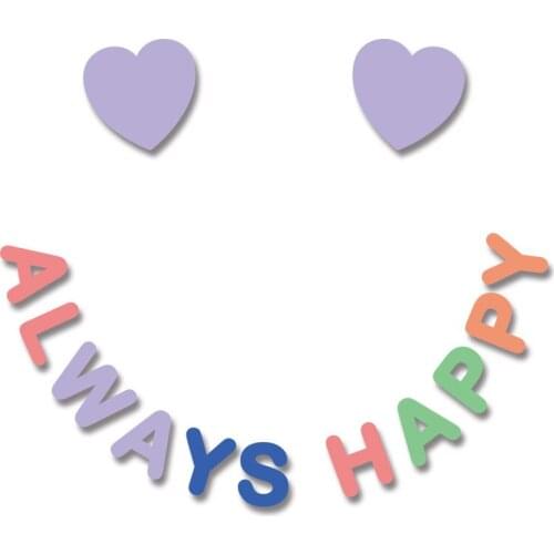 Smile logo Thermal Stickers Heat Transfer PVC Patch Ironing stickers Garment Accessories Patches for Kids Clothing Jacket