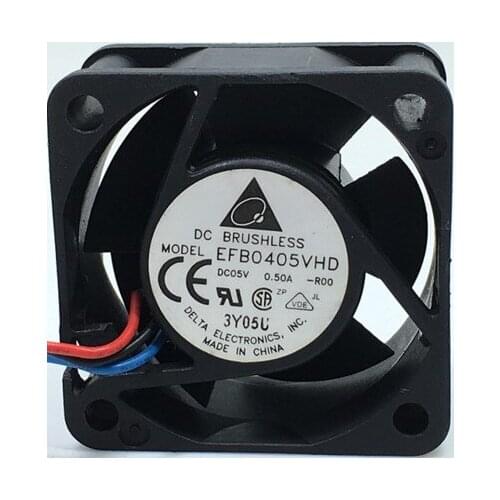 For Delta EFB0405VHD 4020 4cm 5V 0.50A 3lines Server Inverter chassis fan