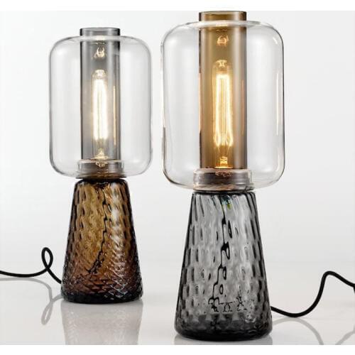 Europe led glass led color glass table lamps for bedroom xiaomi mijia kitchen chandeliers bedside bed lamp table lamp