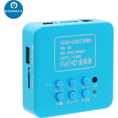 HDMI Microscope Camera Full HD 30FPS 2K 38MP USB Industrial Electronic Digital Video Microscope Camera For Phone CPU PCB Repair