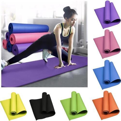 Yoga Pilates Mat Fitness Exercise Gym Cushion Pad Non-slip EVA Body Building Equipment for Adults Unisex - 7 Colors Available