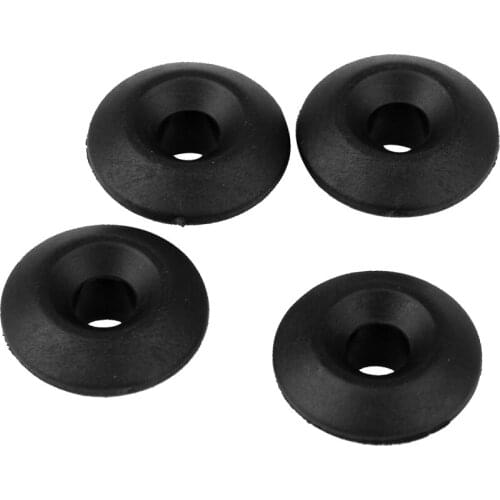 Black Nylon Fixed Mooring Deck Fitting Cord Kit Accessories Pack Of 4