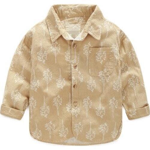 2020 Spring Autumn new style kids Long sleeve shirt boy girl baby Floral casual blouse Korean version top childrens clothing
