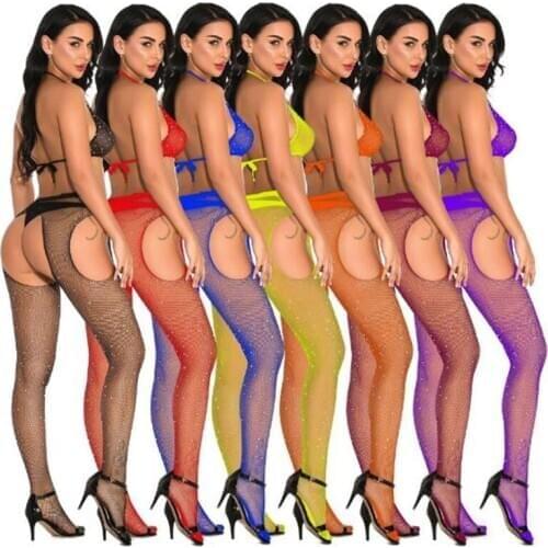 New Sexy Women Lady Girl Bodysuit Women Strap Backless Transparent Sexy Lace Body Romper Summer Jumpsuit Adults Night Club COS