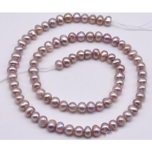 Wholesale 4-5mm Small Mauve Pearl,Lavender Potato Natural Color Freshwater Pearls Loose Beads,Good Luster Pearl Jewellery