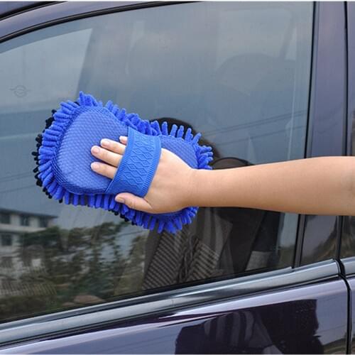 Car wash gloves car cleaning sponge Car Window Cleaning Ultrafine Fiber Chenille Anthozoan Washer Sponge Brush Supplies 20x14cm