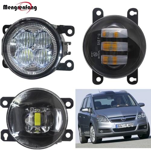 Car Front Bumper LED Fog Light Assembly Lens Fog Lamp Daytime Running Light DRL 12V For Opel Zafira B MPV A05 2005-2011