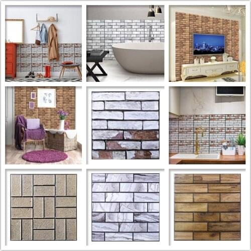 Modern Waterproof Self-Adhesive Mosaic Kitchen Bathroom 3d Wall Tile Sticker Splash-Proof Tile
