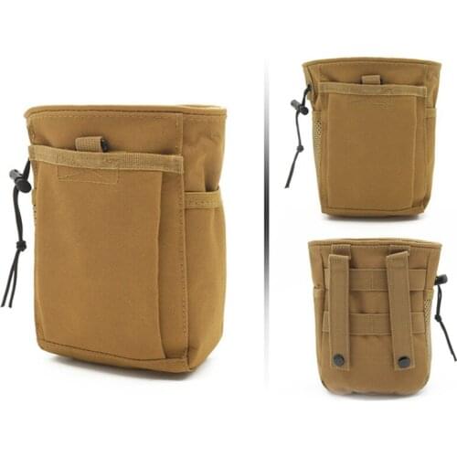 Outdoor Tactic Military Storage Pack Drawstring Bag Waterproof Nylon Hunting Hiking Camping Attached to Molle Vest Backpack Belt