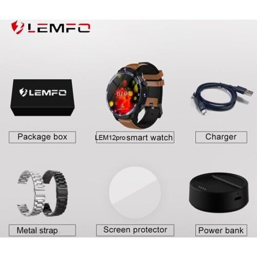 LEMFO Power Bank USB Charging Cable Fast Charger Dock Power Adapter for LEMT LEM12 Pro LEM12 LEM14 LEM15