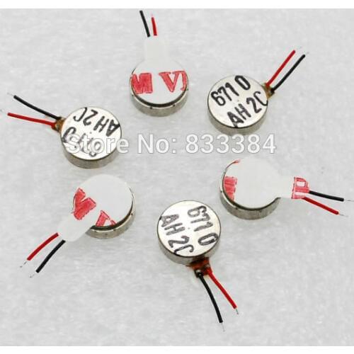 High quality 50pcs 4x10mm DC 3V Coin Vibration Extra Micro Motor brushless vibration motor free shipping