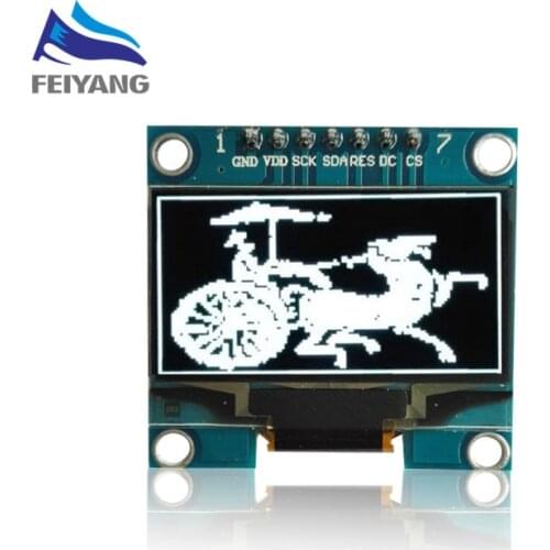 1PCS SAMIORE ROBOT 1.3" OLED module white color 7pin 128X64 1.3 inch OLED LCD LED Display Module 1.3" SPI Communicate