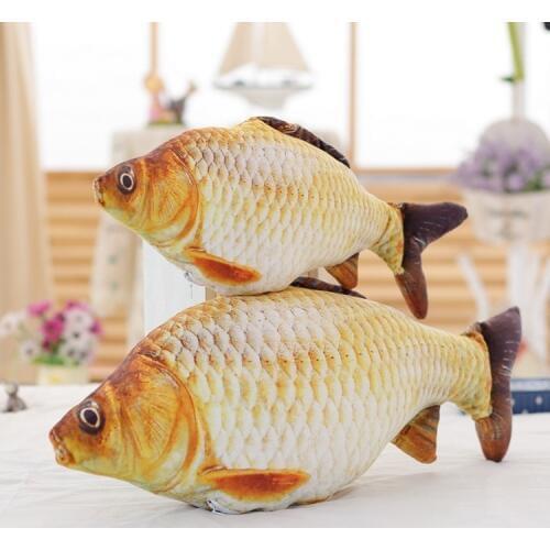 20/40/60CM Gold Cute plush fish pillow cartoon plush toys stuffed animals cushion toys for kids long pillow gifts