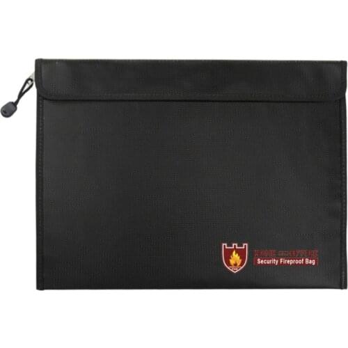 50% Off Fireproof Money Document File Bag Water Resistant Storage Case Organizer Holder
