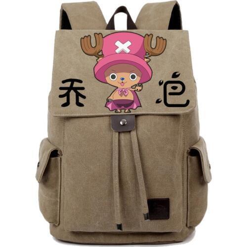 Anime ONE PIECE Cosplay Tony Tony Chopper Hand-painted male and female Korean tide student bag diy personalized backpack