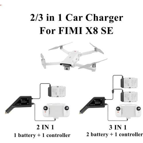 Car Charger Battery Controller Outdoor Fast Car USB Port Charging Same Time Adapter Connector for XIAOMI FIMI X8 SE Accessories