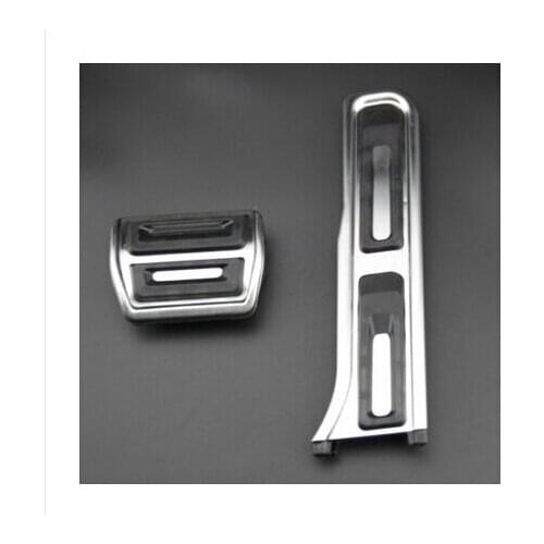 Stainless steel Car Accelerator Gas Brake pedal Clutch Pedal AT For Audi Q3 VW Volkswagen Passat B7 Variant Touran Scirocco