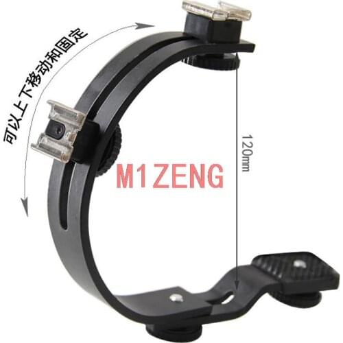 C-Shape Adjustable 1 flash hot shoe Bracket stand for Flash LED Video light DC DSLR SLR DV
