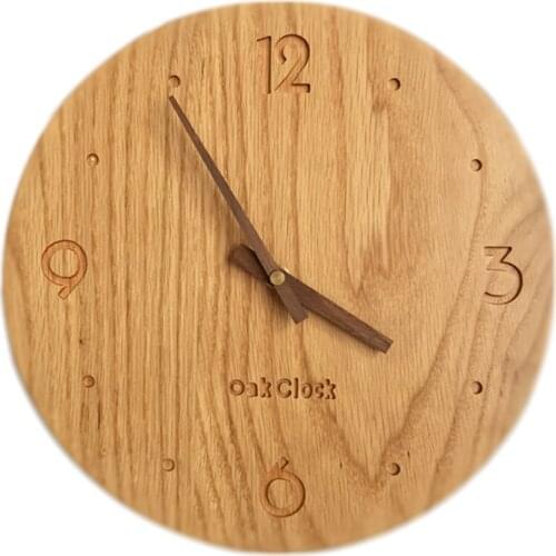 Creative Wood Wall Clock Modern Design Nordic Wall Watch Mechanism Simple Living Room Clocks Wall Home Decor Kitchen Horloge