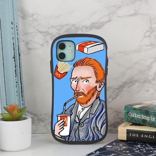 Van Goghs painted shell for iPhone 7 8 6 plus Silicone anti falling for iPhone 12 11 Pro max mini X XR XSMAX womenstylish cases