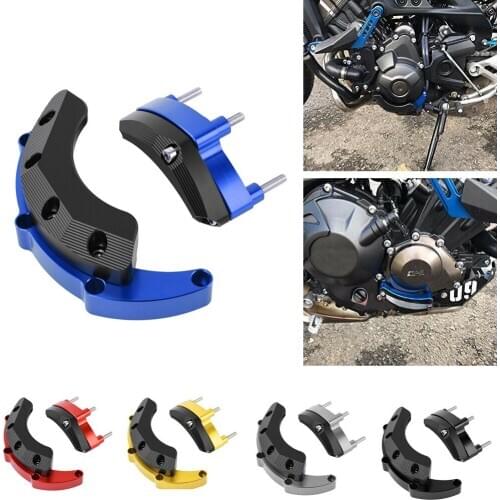 CNC Aluminum Engine Guard Pad Crash Proetector Slider For Yamaha MT09 Tracer FZ09 FJ09 XSR900 2014 2015 2016 2017 2018 2019