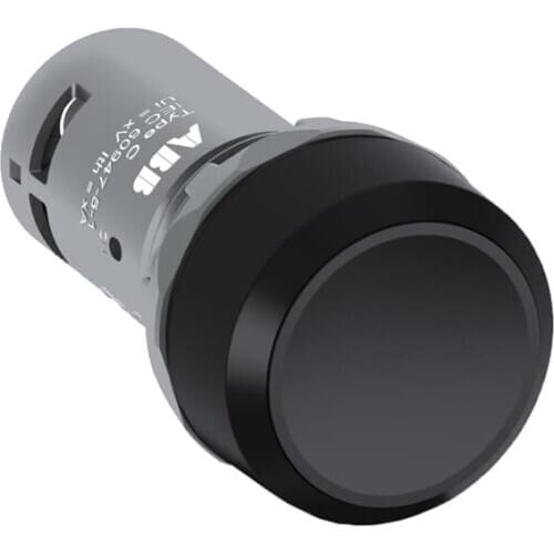 CP2-10B-01 62000041 Compact Pushbutton - Maintained - Flush - Black - Non-illuminated - Black plastic - 1NC