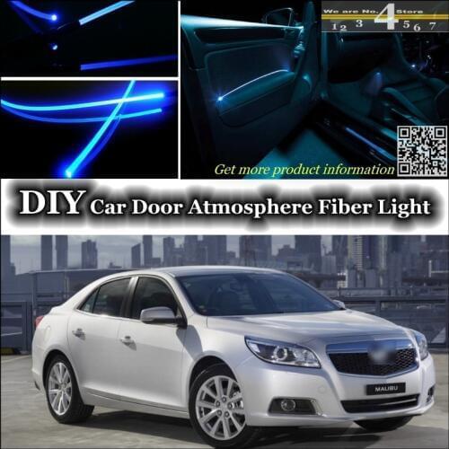 For Holden Malibu interior Ambient Light Tuning Atmosphere Fiber Optic Band Lights Inside Door Panel illumination Not EL light