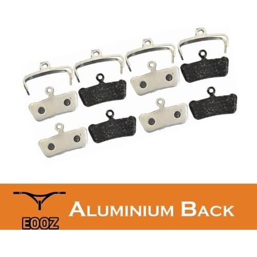 EOOZ 4 Pairs Lightweight Bicycle Aluminum Alloy Back Disc Brake Pads For SRAM Guide RSC/RS/R Avid XO E7 E9 Trail