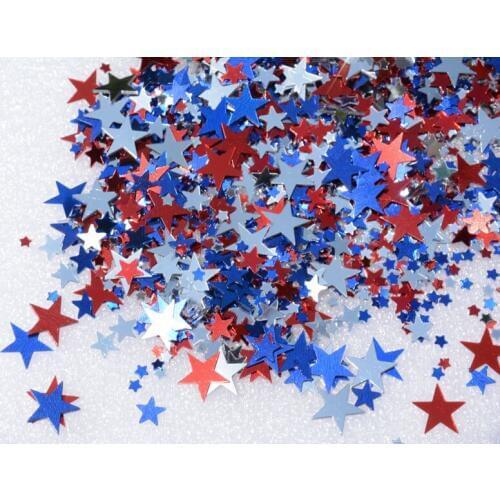 Colorful Star Sprinkle Confetti 3mm/6mm/10mm 100 grams/pack Glitter Wedding Table Decorations