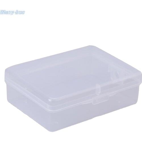 Hot! Multipurpose Transparent Plastic Storage Box Clear Square Box 9cm * 6.5cm * 3cm PP materiaal milieuvriendelijk New2021