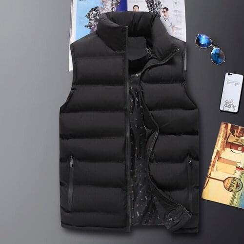 Male Winter Casual Waistcoat Vest Plus Size Veste Homme Brand Clothing Mens Vest Jacket Men New Autumn Warm Sleeveless Jackets