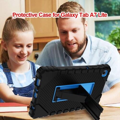 Soft Silicone Case for Samsung Galaxy Tab A7 Lite Tablet PC Anti-scratch Full Coverage Protective Cover